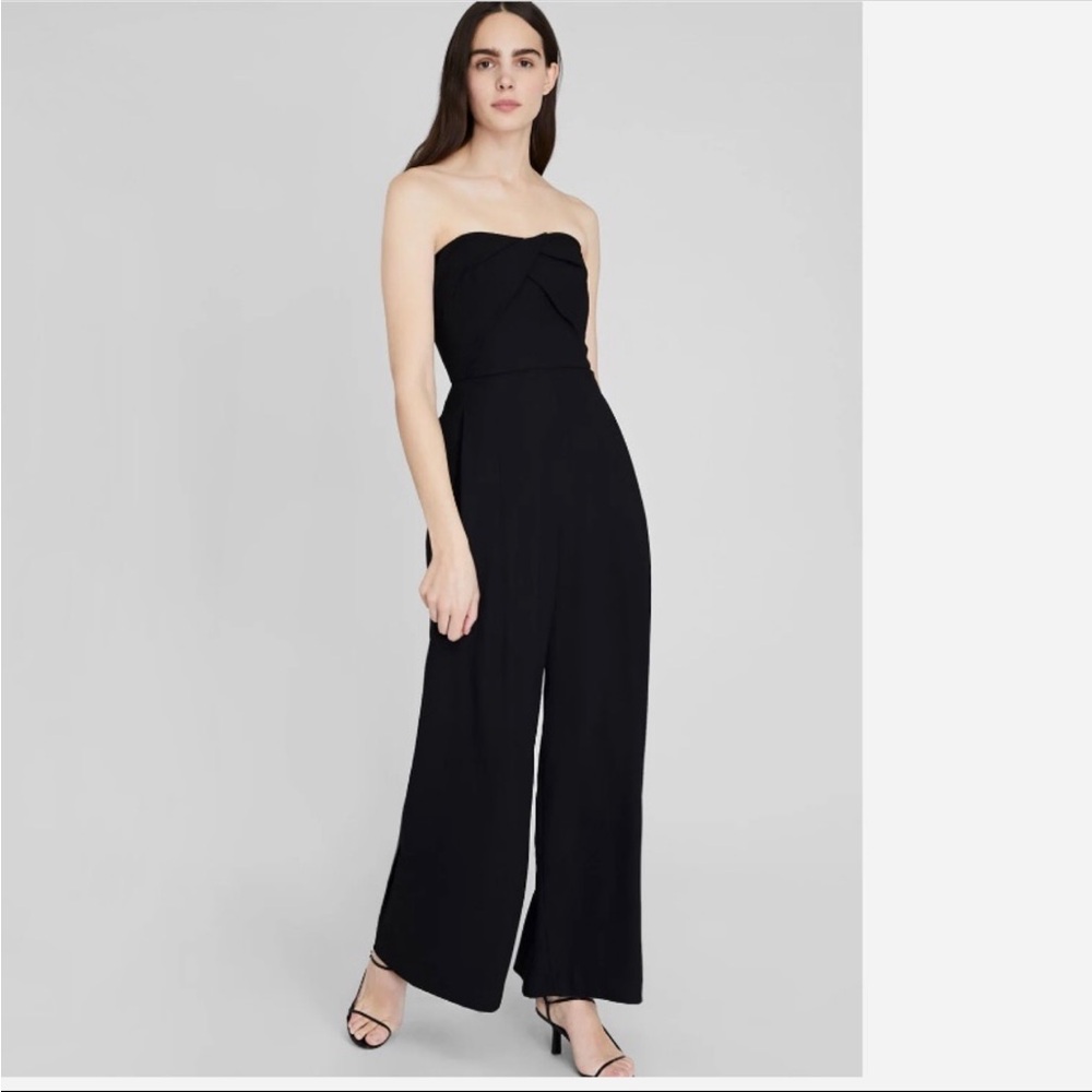 NWT $298 Club Monaco black strapless detail jumpsuit- Size 6